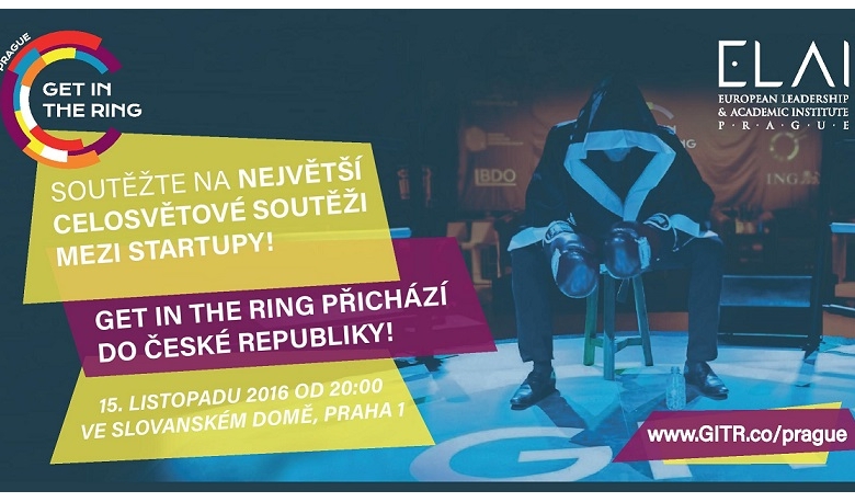 Soutěž pro startupy GET IN THE RING nyní i v České republice!